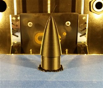 Rocket Nose Cone Printed on 3D Printer