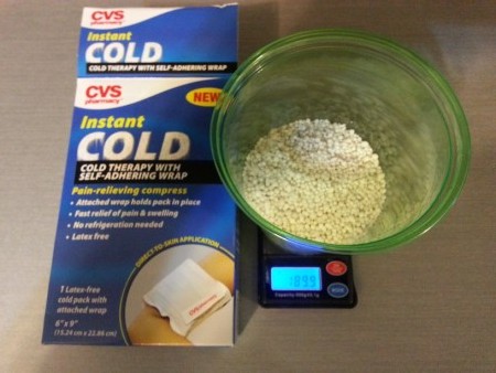 instant cold pack ingredients